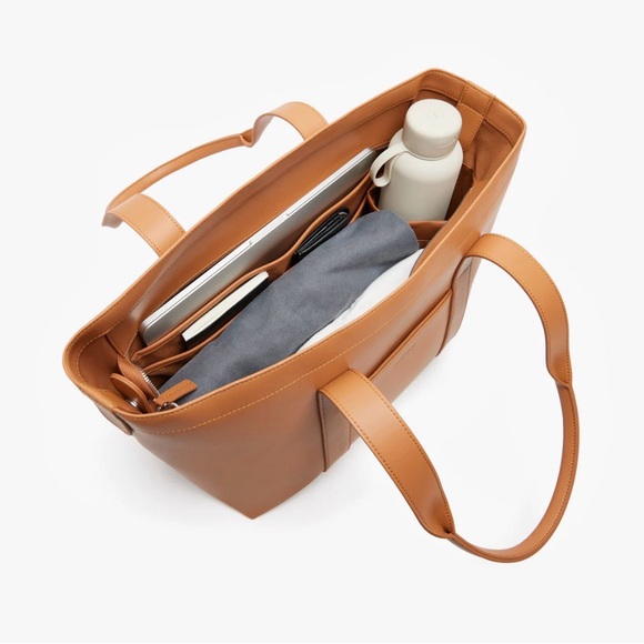 NWOT Monos Metro Tote, Saddle Tan - Picture 5 of 12